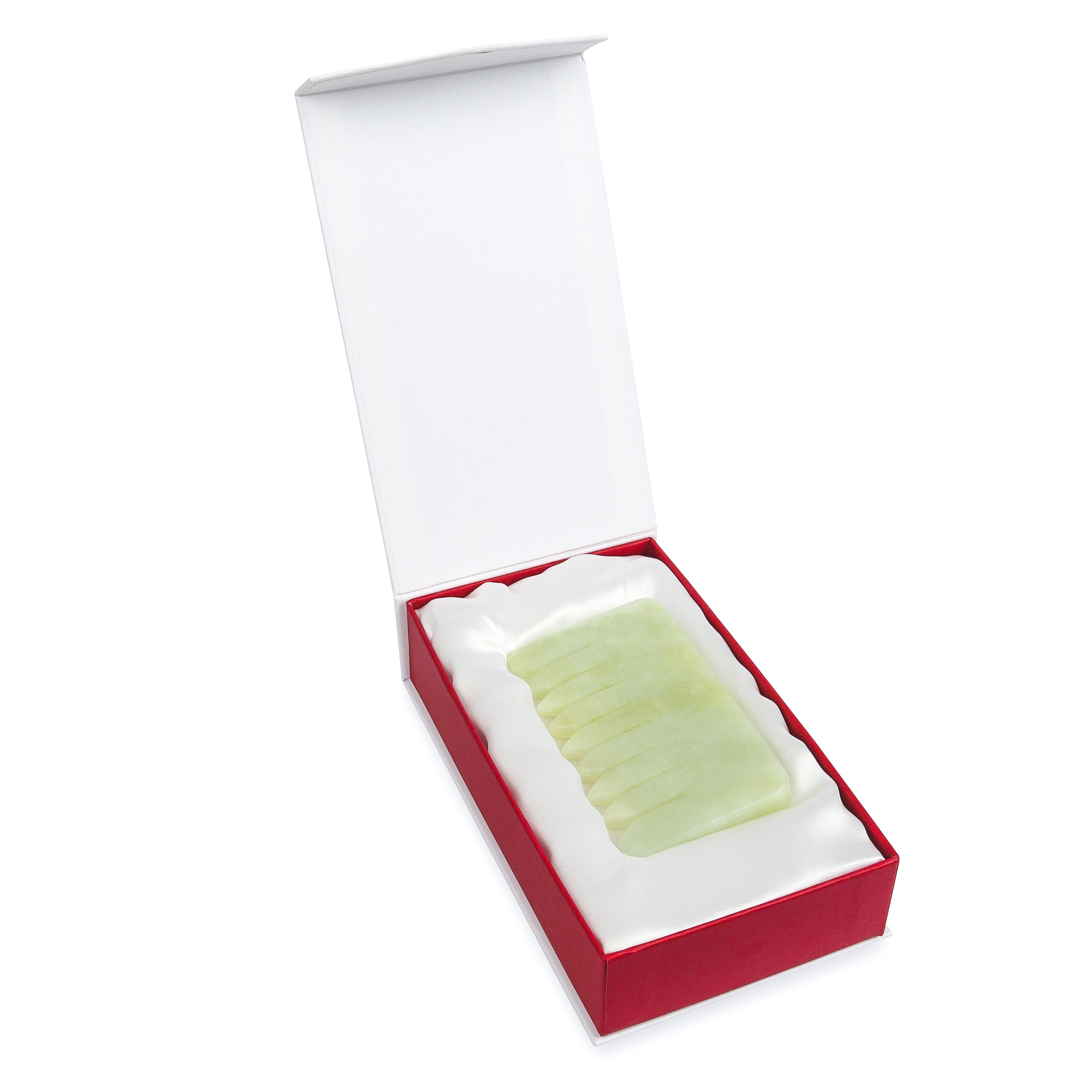 Jade Crystal Comb - Natural Chemical Free Crystal in a Signature Silk Lined Box