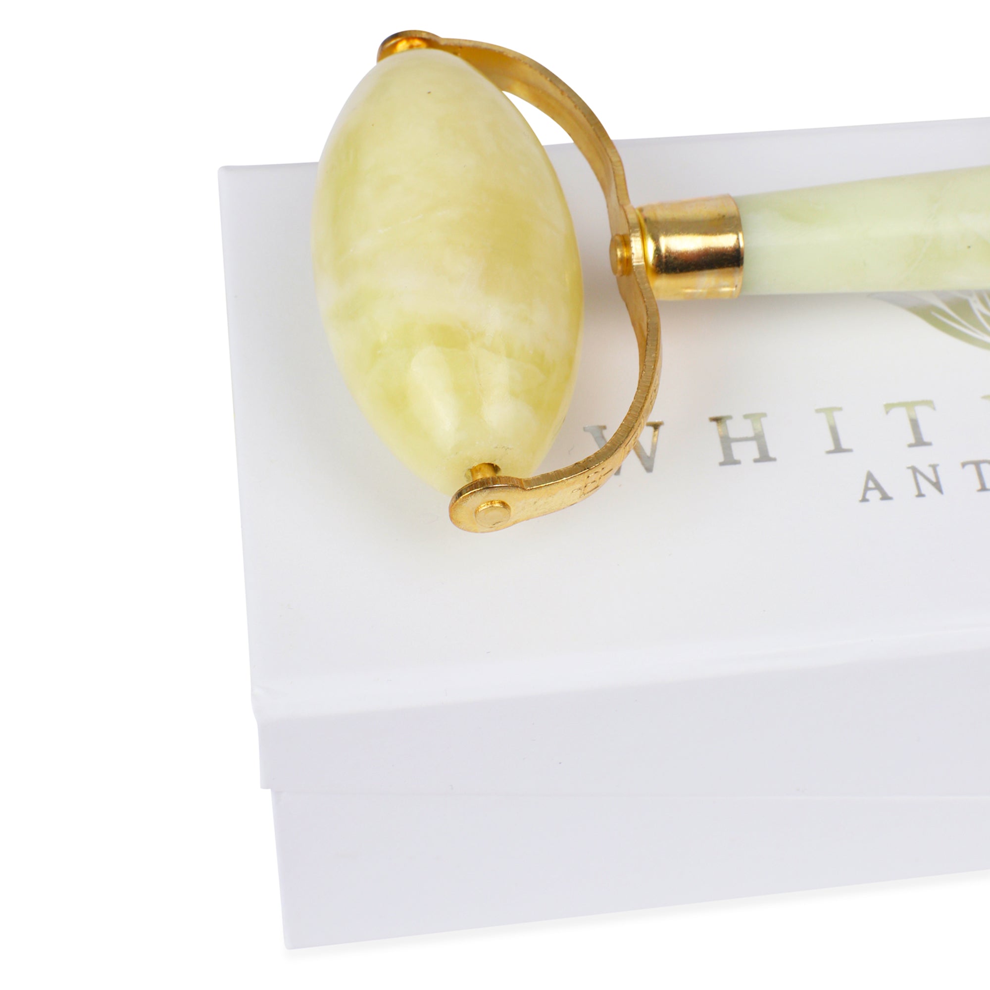 Jade Facial Roller - Natural Chemical Free Jade Roller Crystal in a Signature Silk Lined Box