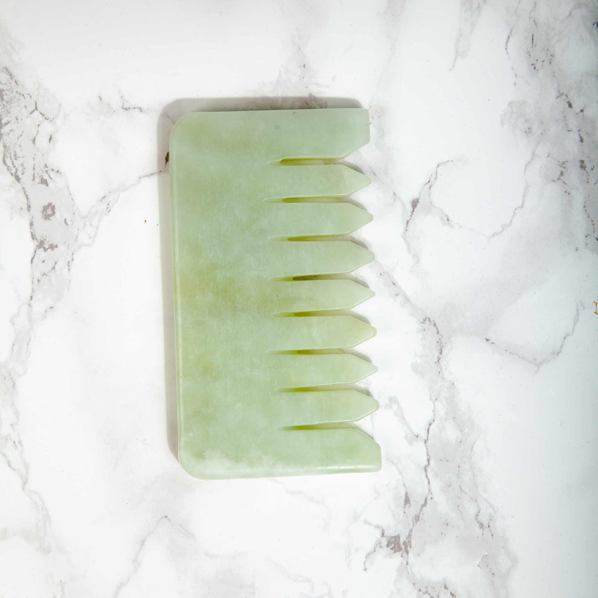 Jade Crystal Comb - Natural Chemical Free Crystal in a Signature Silk Lined Box