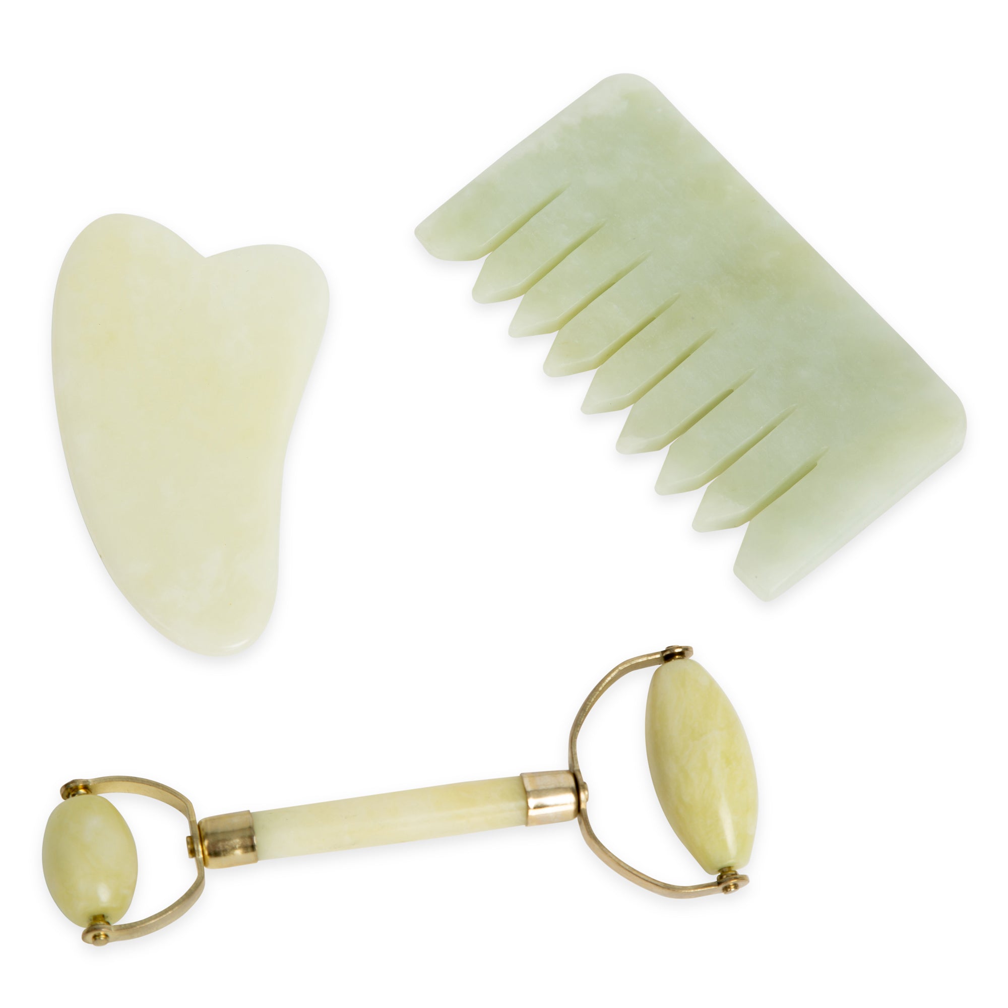 Jade Crystal Comb - Natural Chemical Free Crystal in a Signature Silk Lined Box