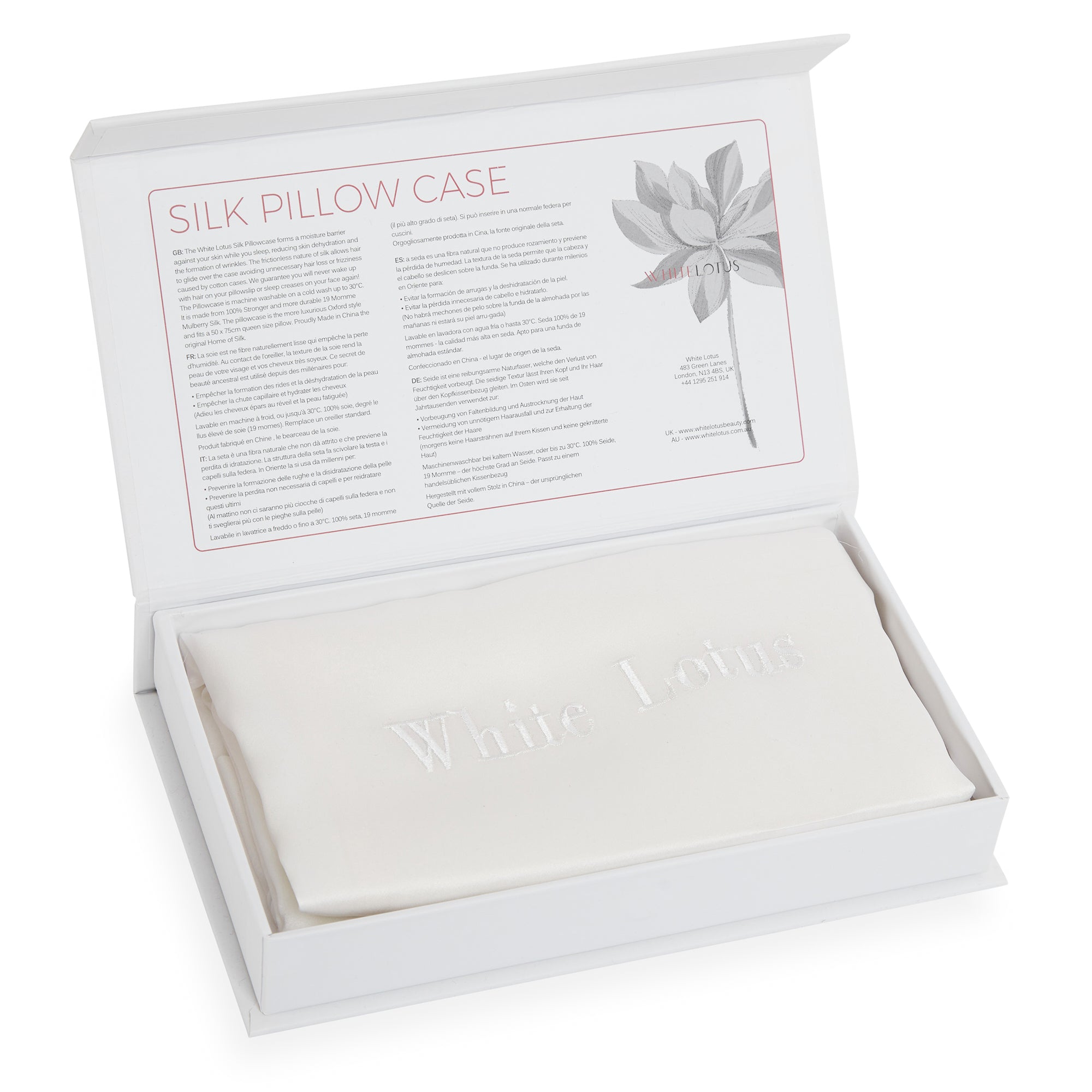 19 Momme Pure Silk Pillowcase  - Reduces Wrinkles and Hair Loss