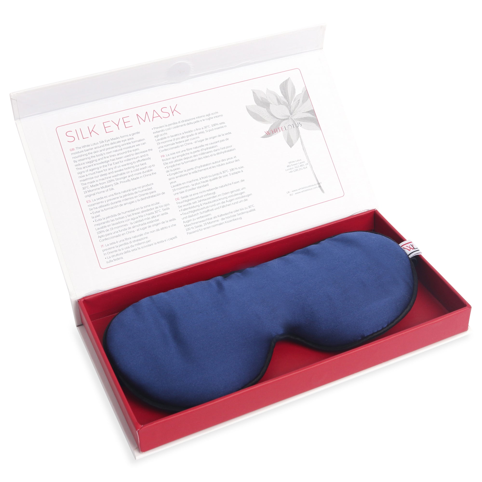 100% Pure Silk Eye Mask - Reduce Wrinkles While you sleep -