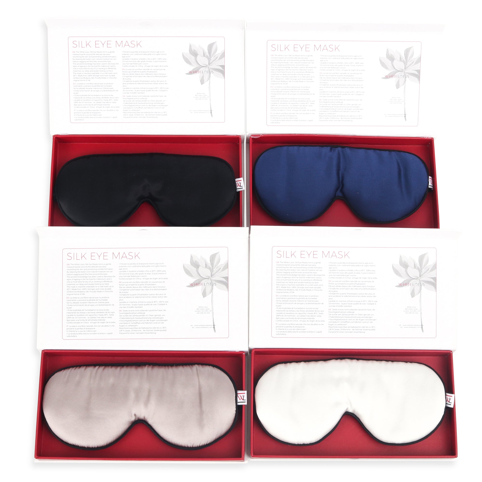 100% Pure Silk Eye Mask - Reduce Wrinkles While you sleep -